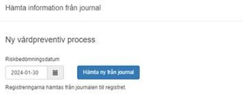 Hämta ny från journal